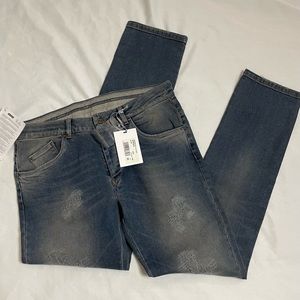 NWT New Heavy Project Jeans Denim Blue Size 35